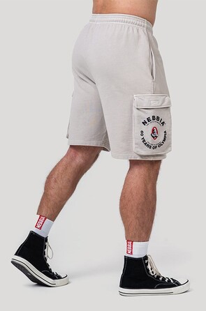 Шорти Nebbia Washed Loose Fit Cargo Shorts LEGACY Light Grey 787