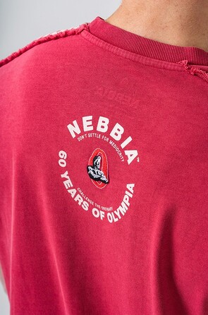 Футболка Nebbia Washed Oversized T-Shirt GOLDEN AGE Red 790