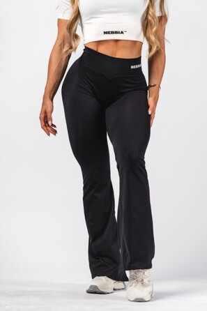 Легінси Nebbia High-Waist Sculpting Flared Leggings FLOW SEAMLESS Black 498