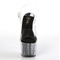 Босоніжки Pleaser Adore-708CG на підборах 7 дюймів, босоніжки з ремінцем на щиколотці 2 3/4 дюйма з блискучими вставками, прозорі/чорні