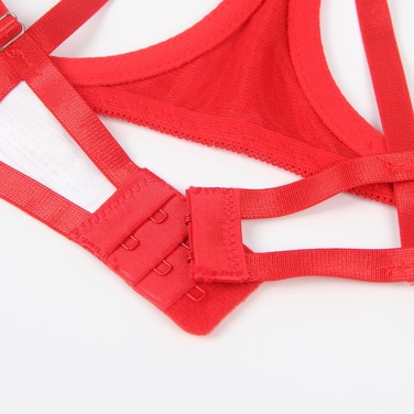 Комплект белья с лифом-бантом Star Night, красный, M-L