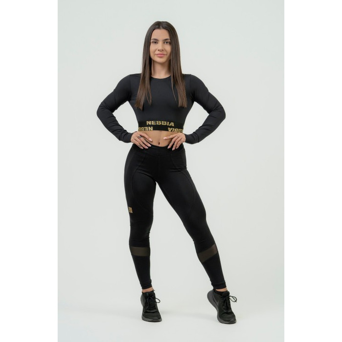 Легінси Nebbia Women's High Waist Push-Up Leggings INTENSE Heart-Shaped Gold 843