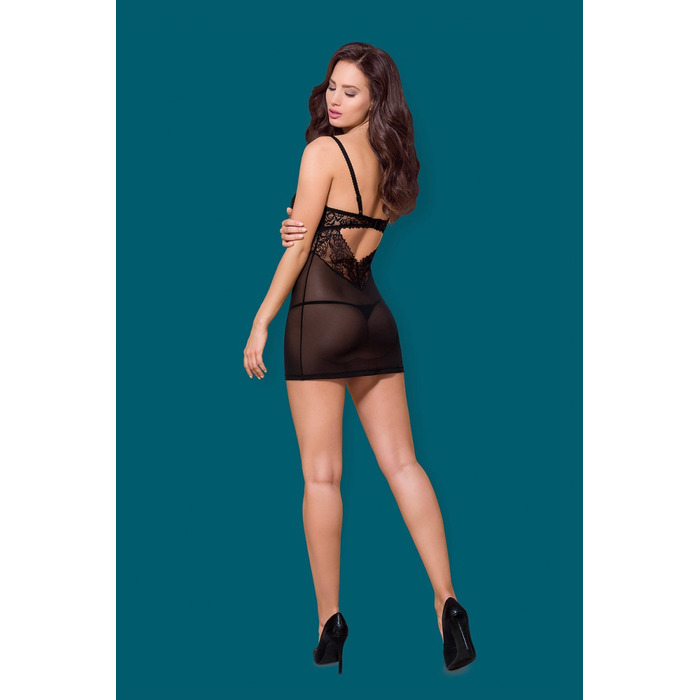 Пеньюар Obsessive 867-CHE-1 та стрінги S/M