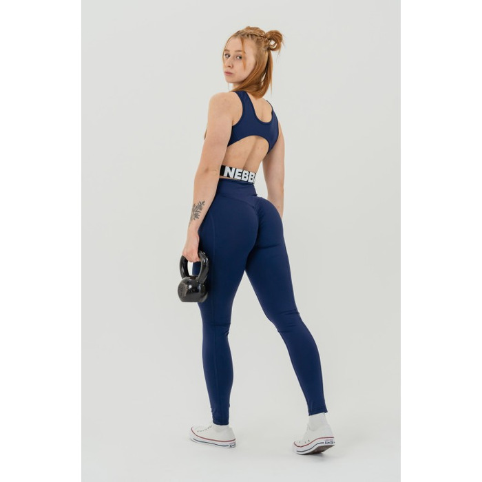 Топ Nebbia Cropped tank top GYM THERAPY Dark Blue 618 Blue Dark