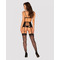 Комплект з широким поясом для панчох Obsessive Blanita garter belt S/M Чорний