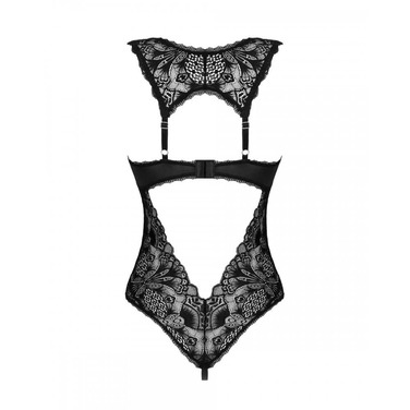 Эротическое кружевное боди с интимным верезом Donna Dream Obsessive M/L