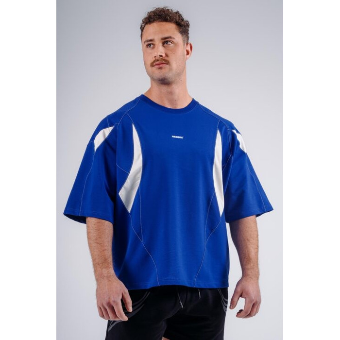 Футболка Nebbia Oversized Pump Cover T-Shirt PRIMAL Blue 871