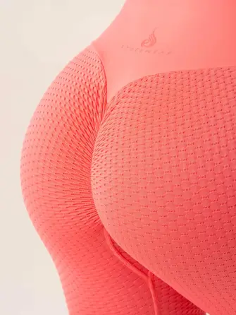 Легінси Ryderwear Honeycomb Scrunch Seamless Leggings - Coral Pink