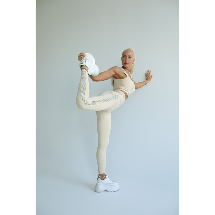 Легінси Fitzona Beige With Gold Leggings
