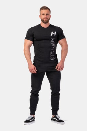 ФУТБОЛКА VERTICAL LOGO NEBBIA T-SHIRT BLACK 293