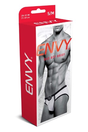 Мужские трусы-брифы Envy Bad Boy белые, S/M