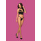Комплект Obsessive Delishya set 2-pcs black S / M