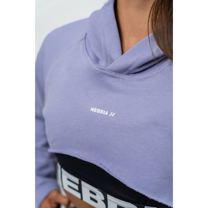 Худі Nebbia Designer Cropped Hoodie Gym Time Light Purple 259