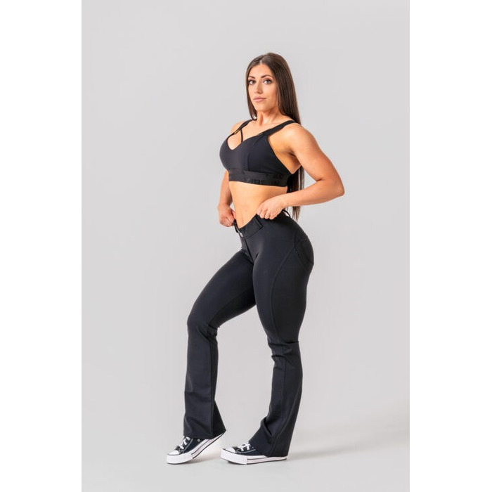 Штани Nebbia Bubble Butt Flared Pants 2.0 POWER LIFT Black 308