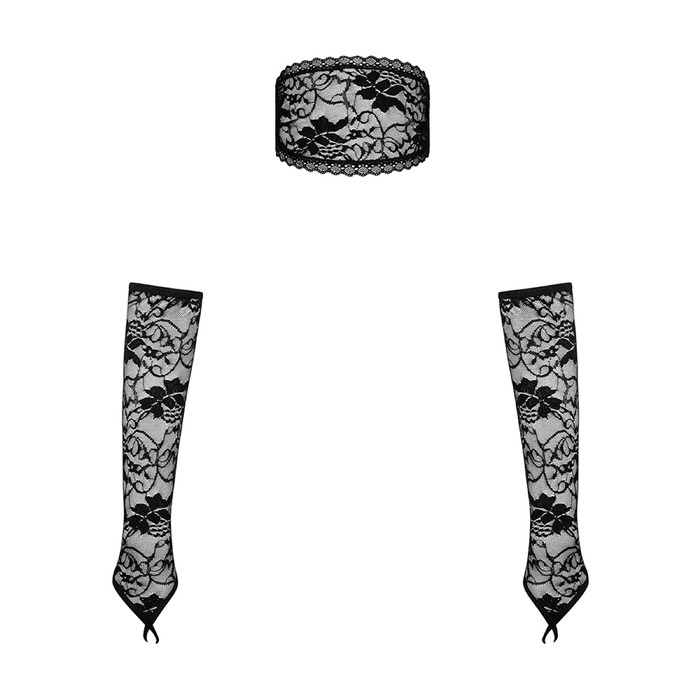 Маска та рукавиці Obsessive Kokietta O/S