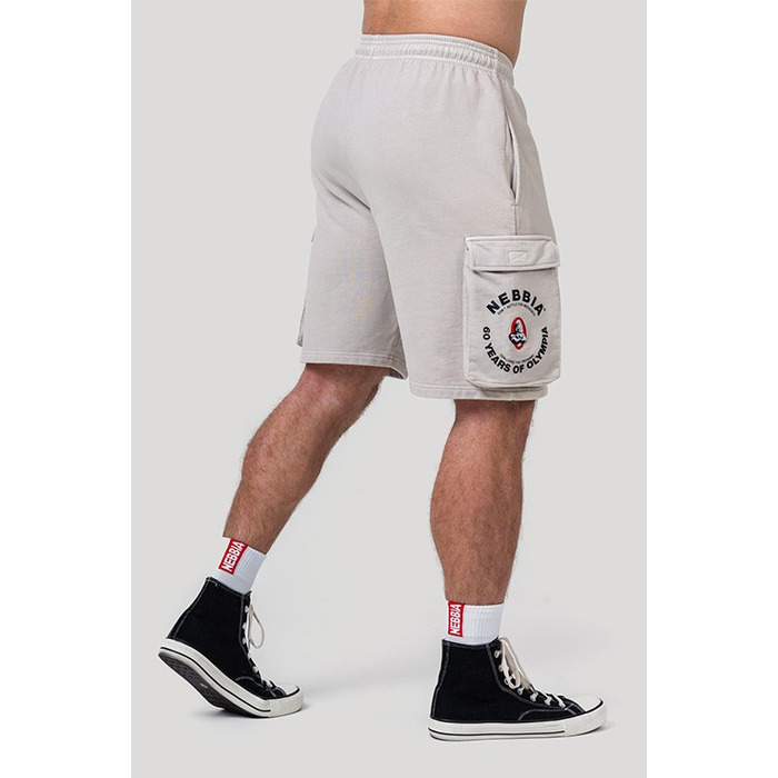 Шорти Nebbia Washed Loose Fit Cargo Shorts LEGACY Light Grey 787
