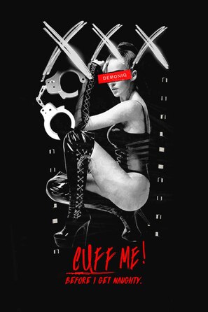 Мужская футболка с принтом «Cuff Мe!» Demoniq TSHRB004 черная, XL