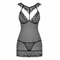 Пеньюар Obsessive 857-CHE-1 chemise S\M Чорний