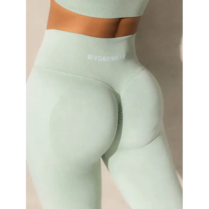 Леггинсы Ryderwear Stonewash Scrunch Seamless Leggings - Mint Stonewash