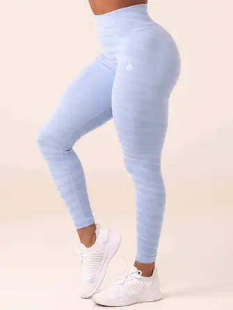 Леггинсы Ryderwear Zebra Seamless Leggings - Sky Blue Zebra
