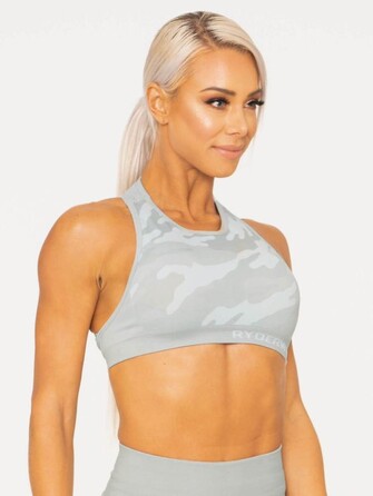 Топ Ryderwear Camo Seamless Sports Bra Grey