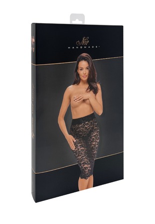 Кружевная юбка Noir Handmade Ambivalence F302 со шнуровкой, черная, L