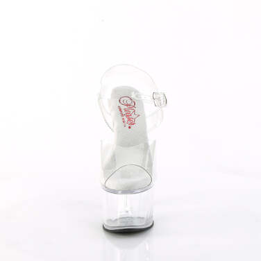 Босоножки Passion-708, каблук 7 дюймов, ремешок на щиколотке шириной 2 3/4 дюйма, прозрачные