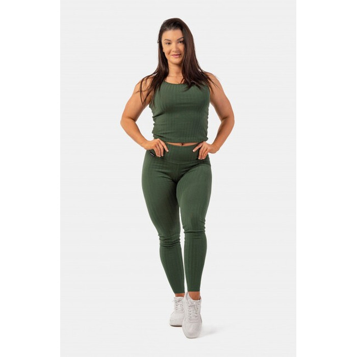 МАЙКА ORGANIC COTTON RIBBED TANK TOP DARK GREEN 414