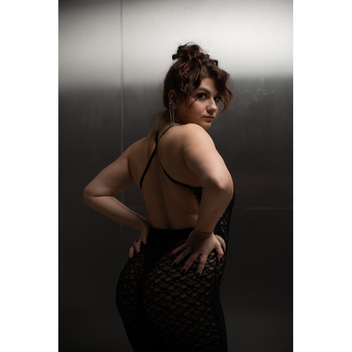 SHADOW body Black mesh LACE_ чорна сітка мереживо