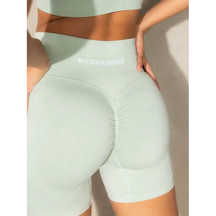 Шорты Ryderwear Stonewash Scrunch Seamless Shorts - Mint Stonewash