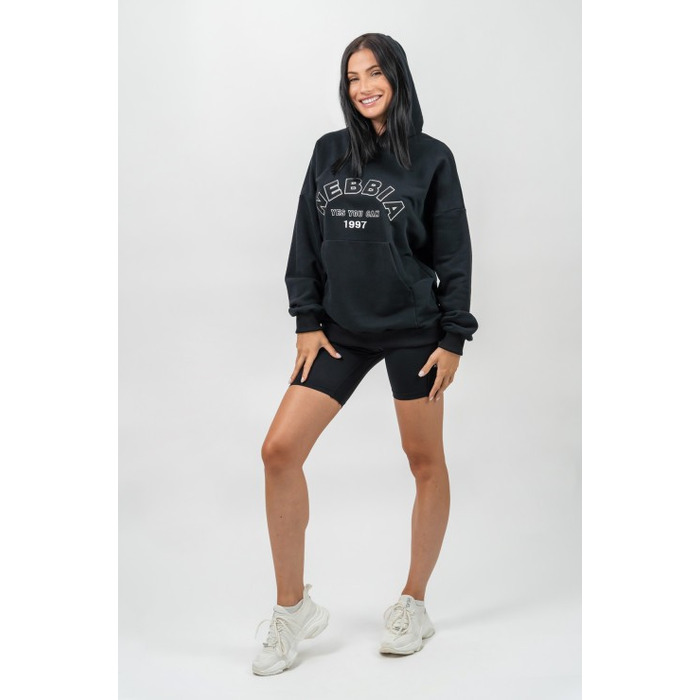 Худі Nebbia Branded Oversized Hoodie Gym Rat Black 256