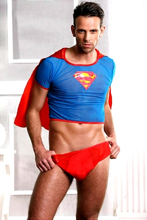 Чоловічий еротичний костюм Sunspice Супермена, O/S
