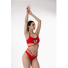 Шорти Freya для Pole Dance, Exotic та Сценічних Виступів з Подвійними Ремінцями - червоний