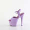 Босоножки Pleaser Adore-709. Каблук 7 дюймов, ремешок на щиколотке 2 3/4 дюйма. Босоножки с PF-застежкой, фиолетовые.