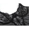 Напівпрозорий пеньюар з трусиками Star Night з мереживом, чорний, XS-S