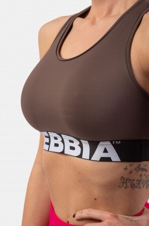 ТОП MEDIUM IMPACT CROSS BACK SPORTS BRA BROWN 410