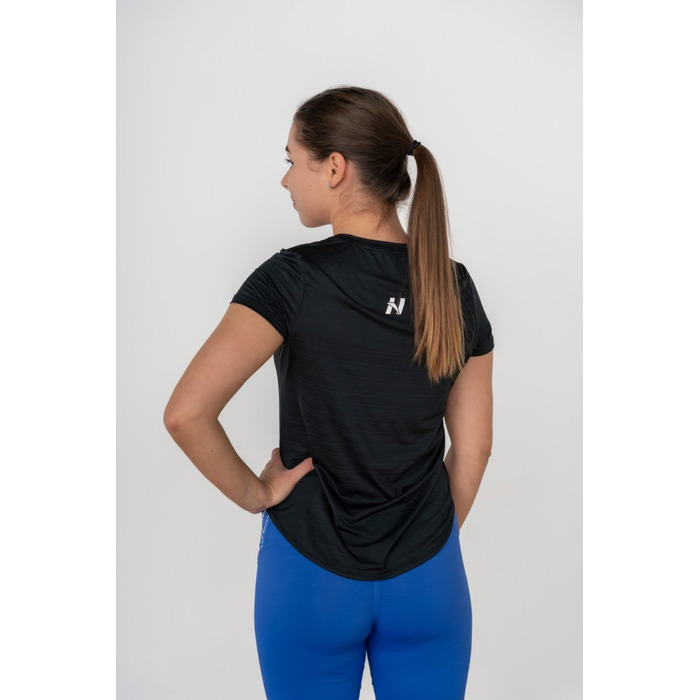 Футболка FIT Activewear T-shirt 'Airy” with Reflective Logo Black 438