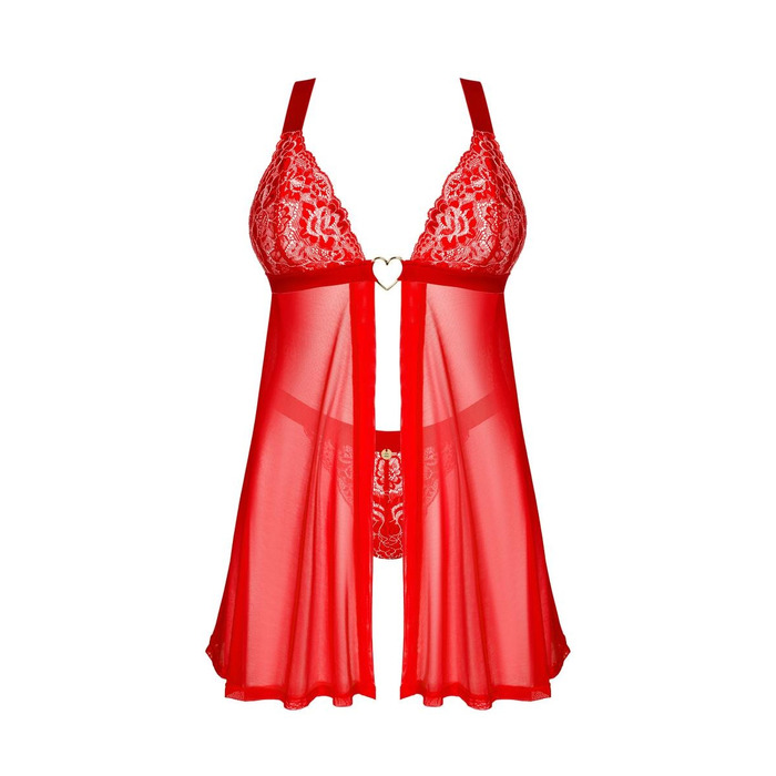 Пеньюар та трусики Obsessive Elianes babydoll & thong XS/S
