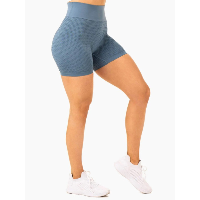 Шорты Honeycomb Scrunch Seamless Shorts - Steel Blue