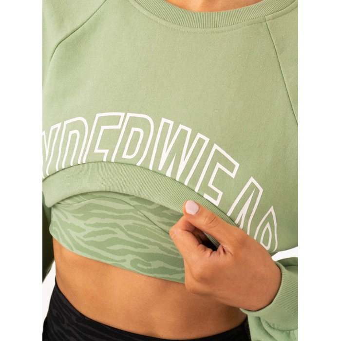 Кроп толстовка Emerge Super Crop Sweater - Jade Green