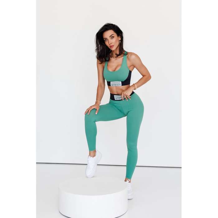 Легінси High Waisted Designer Leggings SIGNATURE Green 463