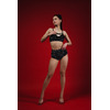 Classic Sparkle – Оксамитові шорти з блиском для pole dance, heels та сценічних виступів - чорний у лінії
