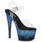 Босоножки Pleaser Adore-708SS *7 дюймов, каблук, 2 3/4 дюйма, ремешок на щиколотке, прозрачный/синий