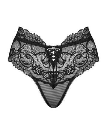 Трусики мереживні Obsessive Elizenes S \ M Black