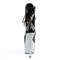 Ботинки Pleaser Adore-1020LG *Каблук 7 дюймов, высота голенища 2 3/4 дюйма, боковая молния, чёрно-серебристый