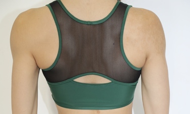 Топ з сіткою для тренувань Зелений