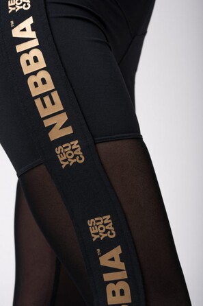 Легінси Nebbia Gold Mesh Leggings 829 Black