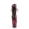 Сапоги Pleaser Adore-1020SPWR *Каблук 7 дюймов, высота 2 3/4 дюйма, шнуровка, боковая молния, розовые
