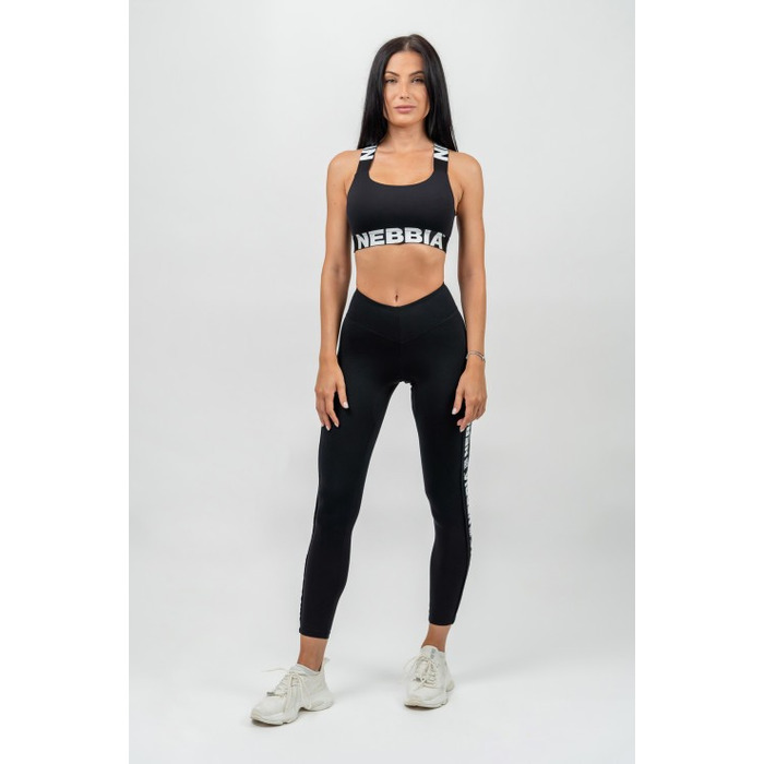 Леггинсы Nebbia High Waisted Side Stripe Leggings Iconic Black 209