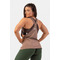 Майка Nebbia Sleeveless Loose Cross Back Tank Top 'Feeling Good' Brown 419